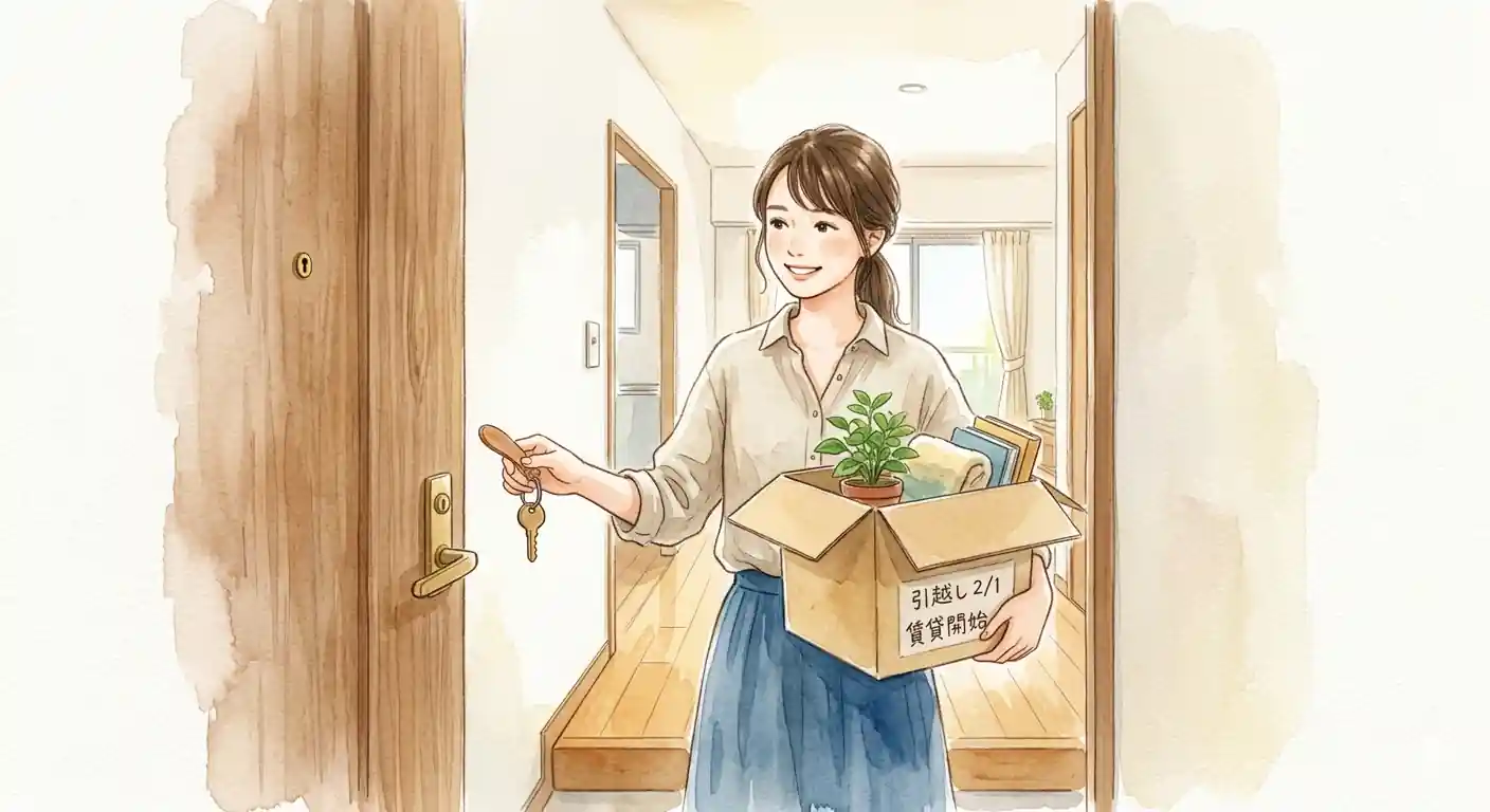 賃貸の契約開始日と入居開始日の違い｜引越し日・鍵の受け取り・家賃発生日を解説